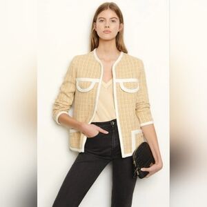 NWOT Sandro MIELLE Tweed Jacket 38